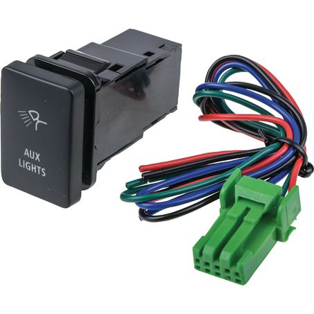 Drivetech 4x4 OE Style Push Button Switch Aux Lights Symbol Suits Toyota and Mitsubishi - JTK Auto Electrical