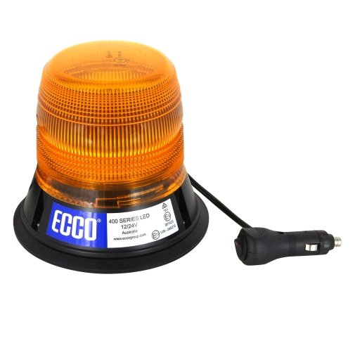 Ecco LED Beacon Amber 12 or 24V Magnetic Mount - JTK Auto Electrical
