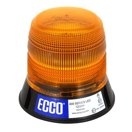 Ecco LED Beacon Amber 12 or 24V Permanent Mount - JTK Auto Electrical