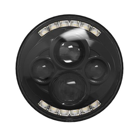 Great Whites GWF1010 LED Headlight High Beam With Park and Indicator 12/24V - JTK Auto Electrical