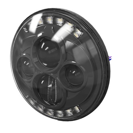 Great Whites GWF1010 LED Headlight High Beam With Park and Indicator 12/24V - JTK Auto Electrical