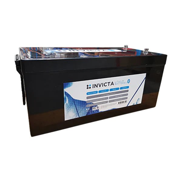 Invicta Lithium 12V 300AH BLUETOOTH battery 7 Year Warranty - JTK Auto Electrical