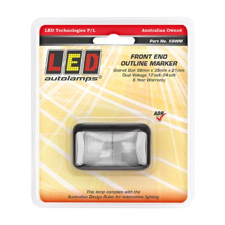 Led Autolamps 10/30V Front Outline Position Marker Blister Pack - JTK Auto Electrical