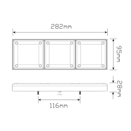 LED Autolamps 280ARWMB Mini Jumbo Stop/Tail/Indicator/Reverse Light - JTK Auto Electrical