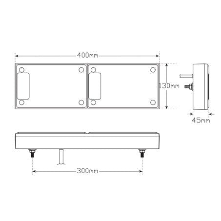 LED Autolamps J2BARM Jumbo Stop/Tail/Indicator Light - JTK Auto Electrical