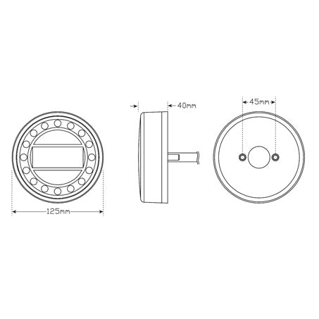 LED Autolamps MAXILAMPC1XRE Stop/Tail/Indicator/Reflector Light - JTK Auto Electrical