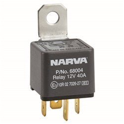 Narva 12v Relay 4 Pin 40A With Resistor - JTK Auto Electrical