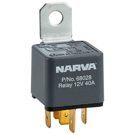 Narva 12v Relay 40A 5 Pin With Resistor - JTK Auto Electrical