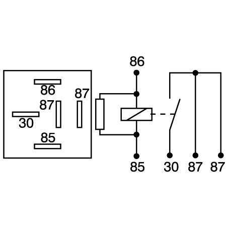 Narva 12v Relay 40A 5 Pin With Resistor - JTK Auto Electrical