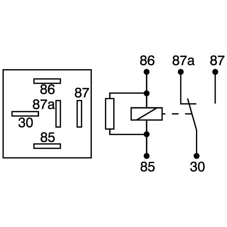 Narva 12v Relay 5 Pin 30/40A With Resistor - JTK Auto Electrical