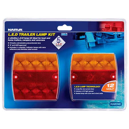 Narva 93430BL2 Stop/Tail/Indicator Light LED 12V - 2 Pce - JTK Auto Electrical