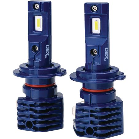 OEX 12/24V LED H7 4000Lm 6000K Globe Headlight Replacement, Pair - JTK Auto Electrical