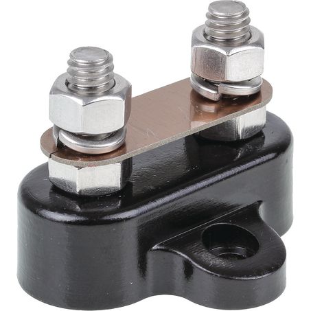 OEX 250A Dual Stud Distribution Terminal - Black - JTK Auto Electrical