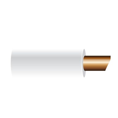 OEX 5mm Single Core Automotive Cable, White - 30m Roll - JTK Auto Electrical