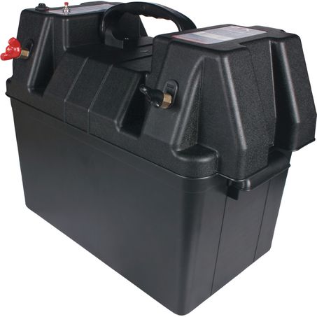 OEX High Top Plastic Powered Battery Box with Power Outlets - JTK Auto Electrical