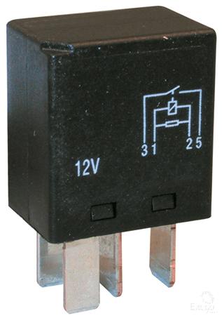 OEX Micro Relay 12V Normally Open 20A - Resistor Protected, Sealed - JTK Auto Electrical