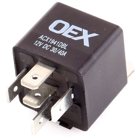 OEX Mini Relay 12V Change Over 30/40A - Diode Protected, Sealed - JTK Auto Electrical
