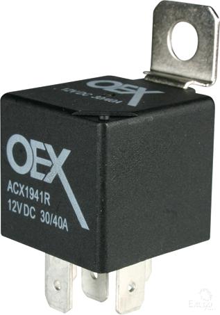OEX Mini Relay 12V Change Over 30/40A - Resistor Protected, Sealed - JTK Auto Electrical