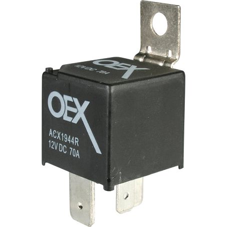 OEX Mini Relay 12V Normally Open 70A - Resistor Protected, Sealed - JTK Auto Electrical