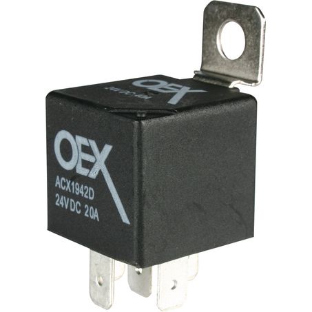 OEX Mini Relay 24V, 20A Normally Open - Diode Protected, Sealed - JTK Auto Electrical