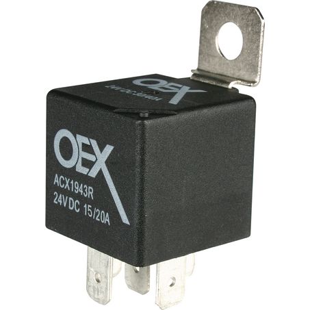 OEX Mini Relay 24V Change Over 15/20A 5 Pin - Resistor Protected, Sealed - JTK Auto Electrical