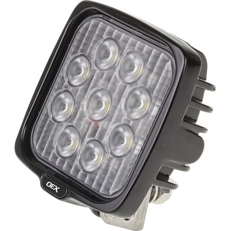 OEX Work Light Square 9 LED. CISPR 25 rated JTK Auto Electrical