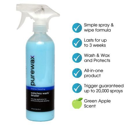 Purewax Waterless Wash 474ml - JTK Auto Electrical