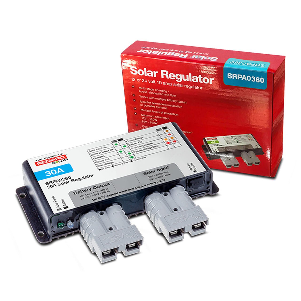 Redarc 30A Solar Regulator - JTK Auto Electrical