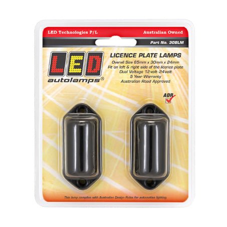 12/24V LED Number Plate Light LED With 0.14M Lead (2 pack) - JTK Auto Electrical