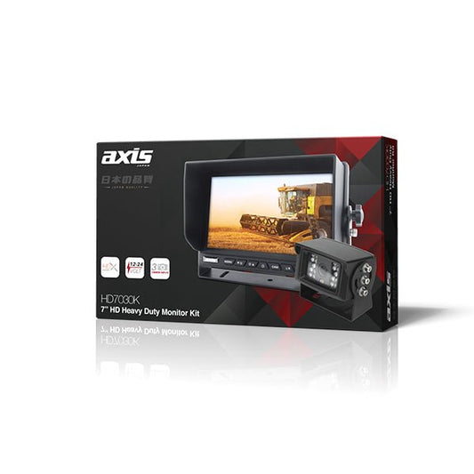 Axis 7" HD LED Monitor & Night Vision Infrared Reverse Camera Kit - JTK Auto Electrical