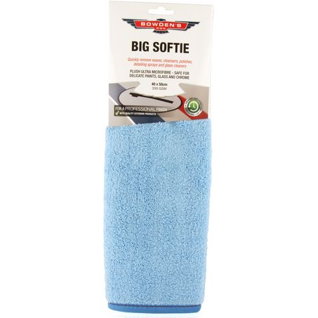 Bowden's Own Big Softie Blue Microfibre Cloth - JTK Auto Electrical