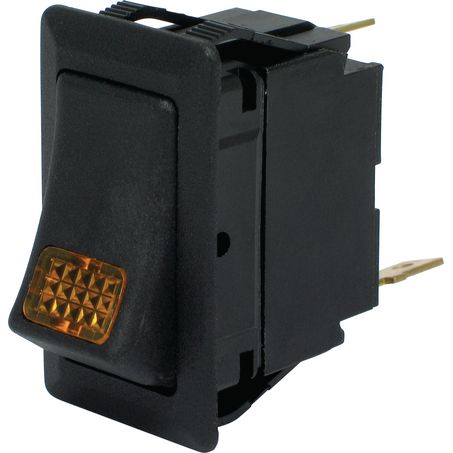 Cole Hersee Rocker Switch On/Off SPST 24V Amber Illuminated - JTK Auto Electrical