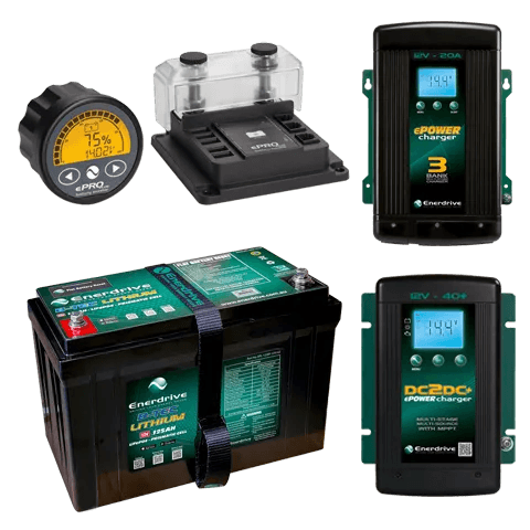 Enerdrive 125Ah B-TEC Bundle with DC40, AC20 & ePRO+ - JTK Auto Electrical