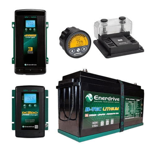 Enerdrive 200Ah B-TEC Bundle with DC40, AC60 & ePRO+ - JTK Auto Electrical