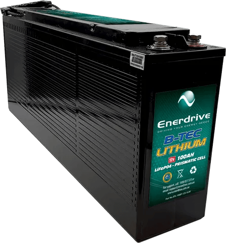 Enerdrive B-TEC 100AH 12V LiFePO4 Slim Case Battery - JTK Auto Electrical