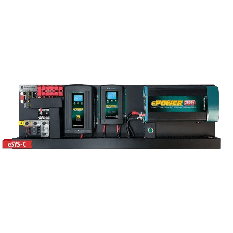 Enerdrive eSYSTEM-C 40A AC and DC DIY Installation Kit, With ePRO Plus Battery Monitor & 2000W RCD/AC Transfer Switch Inverter - JTK Auto Electrical