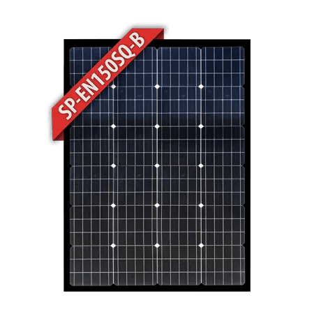 Enerdrive Solar Panel 150w Mono Squat Black Frame - JTK Auto Electrical