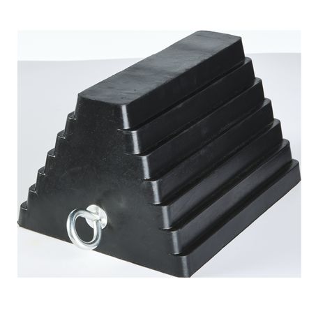 GearUp Rubber Wheel Chock With Eye Bolt - JTK Auto Electrical