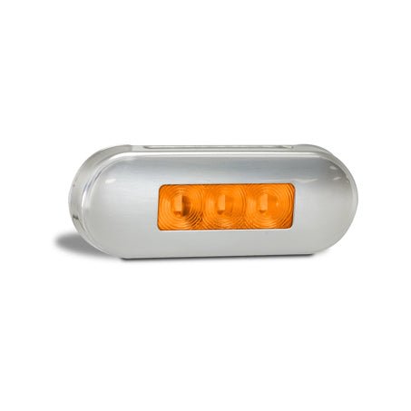 LED Autolamps 12/24V Amber Marker Coloured LEDs Stainless - JTK Auto Electrical