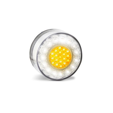 Led Autolamps 12V Front Indicator/Marker Lamp 80mm Round Blister Pack - JTK Auto Electrical