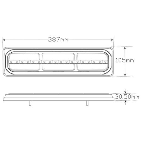 LED Autolamps 38541ARWM-2 Tail Light Sequential Indicator/Reverse/Stop Twin Pack - JTK Auto Electrical