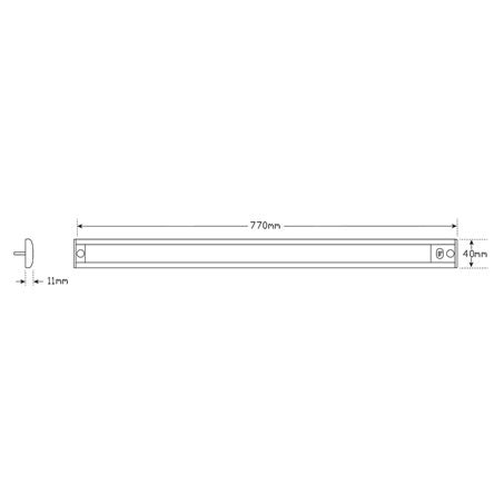 LED Autolamps 40770MCU 12V Interior Strip Lamp With Touch Sensor Switch - JTK Auto Electrical