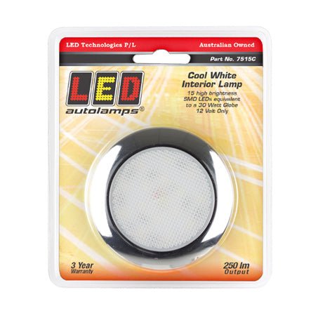 LED Autolamps 7515C 131mm Round Light Chrome - JTK Auto Electrical