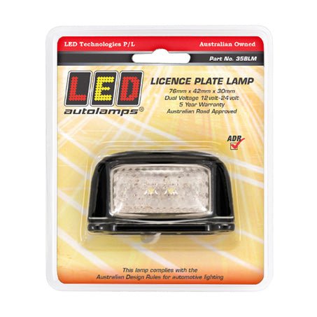 LED Autolamps Licence Plate LED 40cm Wire - JTK Auto Electrical