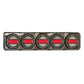 LED Autolamps Maxilamp Stop/Tail/Indicator/Reflector 5 Lamp Combination Black Chrome - JTK Auto Electrical