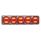 LED Autolamps Maxilamp Stop/Tail/Indicator/Reflector 5 Lamp Combination Black Chrome - JTK Auto Electrical