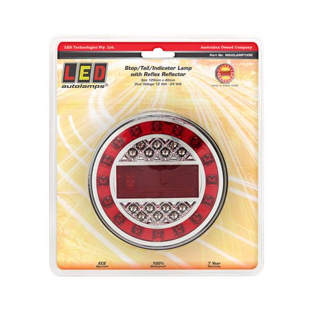 LED Autolamps MAXILAMP1XRE Stop/Tail/Indicator/Reflector Single Lamp - JTK Auto Electrical