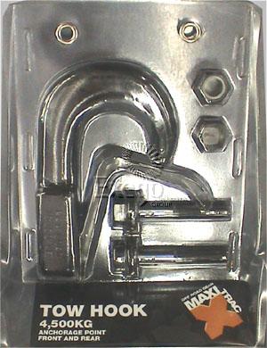 Maxi Trac Tow Hook Kit 4500kg Black - JTK Auto Electrical