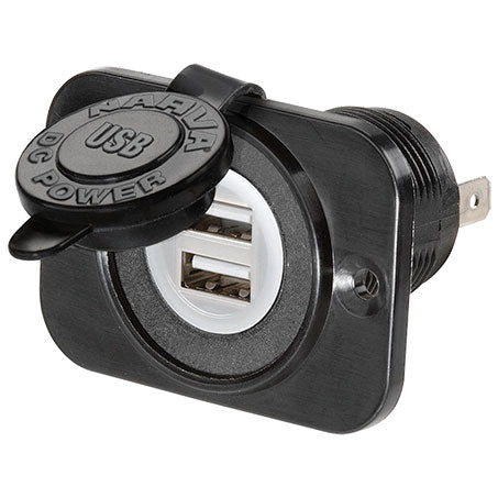 Narva 81134BL Heavy Duty Dual USB Socket - JTK Auto Electrical