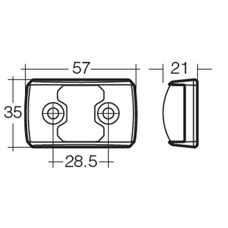 Narva Front Marker Light Clear LED 9 to 33V - JTK Auto Electrical